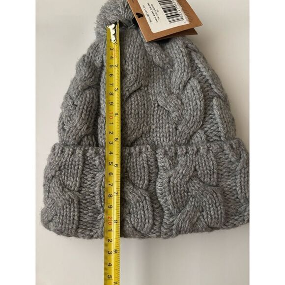 The North Face Cable Minna Pom Beanie in  Light Grey Heather / NWT main image 5